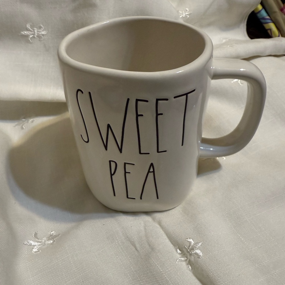Rae Dunn Cream Mug - Sweet Pea